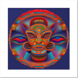 New World Gods (33) - Mesoamerican Inspired Psychedelic Art Posters and Art